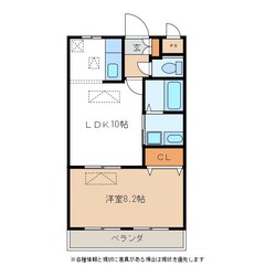 岐南駅 徒歩10分 3階の物件間取画像